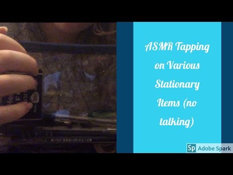 ASMR - Tapping on Various Stationary Items (No talking)