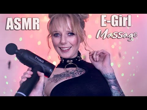 ASMR E-girl Gives You Special Full Body Massage -  Relaxing Personal Attention