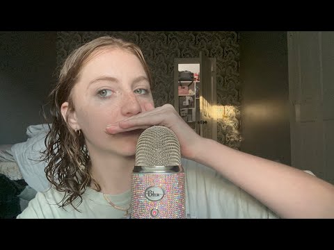 ASMR|| inaudible whispering and mouth sounds!!