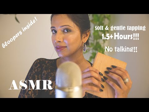 Reupload! ASMR |NO TALKING, 1.5+ hours!!!! Soft,gentle tapping for your naps|Preview,Blooper added 😃