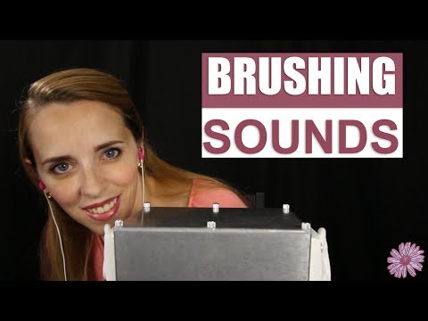 ASMR - BRUSHING SOUNDS | 🖌️ Using Hair and Make-Up Brushing Binaural Mic Ears 🎨| Whispering