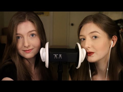 ASMR Twin Tongue Fluttering & Clicking - Mouth Sounds / Breathing for Tingles