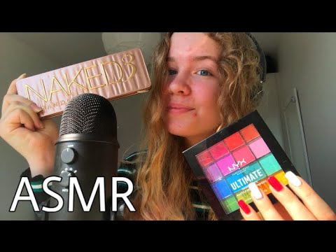 ASMR | Tapping and scratching on makeup palettes🎨🦋