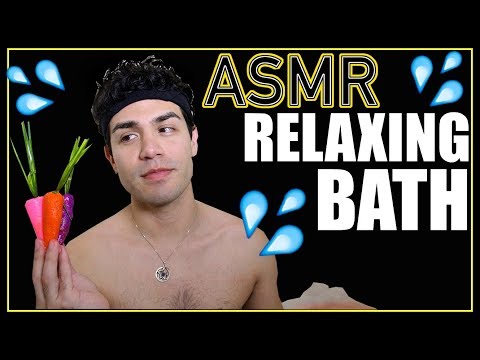 ASMR - Relaxing Bubble Bath | LUSH Unboxing (Male Whisper, Water Sounds for Sleep & Relaxation)