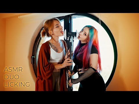 ASMR Double Ear Licking: "We will tickle your ears!" | Vally & Yori (3Dio, 4K)