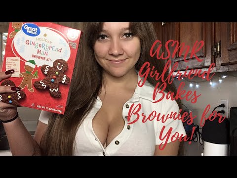 [ASMR] Girlfriend Bakes You Christmas Brownies!