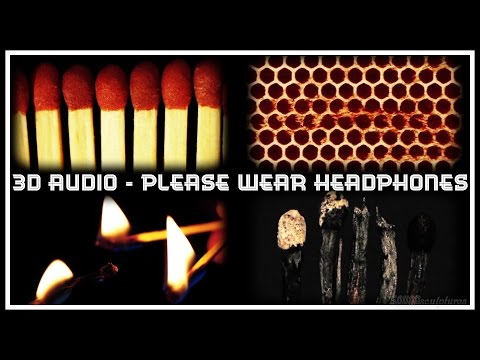 146. 3D Matches (Wear Headphones) - SOUNDsculptures - ASMR