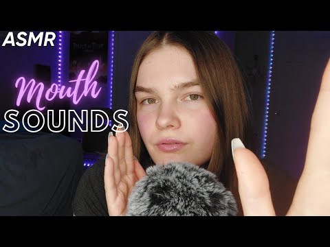 fast wet mouth sounds + inaudible whispering w/ some hand movements ✨️ ASMR