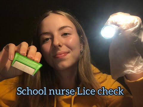 ASMR | school nurse Lice check RP