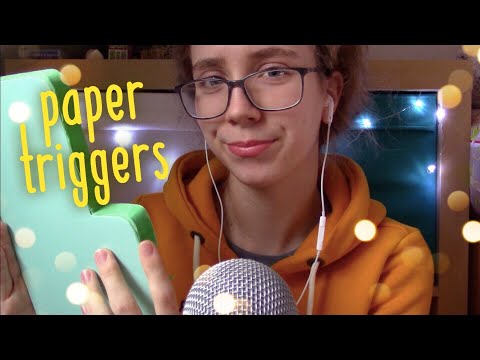 ASMR || Calming Paper Triggers and Rambles for you (Tapping, crinkles, whispering...) 📜💛