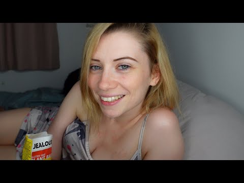 ASMR Snacks In Bed With Me - Tingly Worms