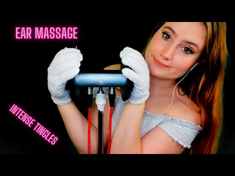 ASMR - SUPER RELAXING EAR MASSAGE FOR INTENSE TINGLES - With 2 different pairs of gloves