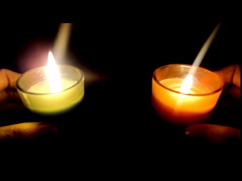 [ASMR] Binaural Variety of Sounds + Hand Movements By Candlelight + Touching Camera