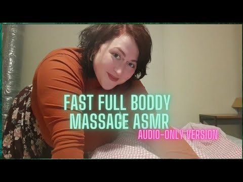 ASMR Fast & Aggressive Full Body Massage ✨️🖤 Deep Tissue Massage ASMR - Audio Only