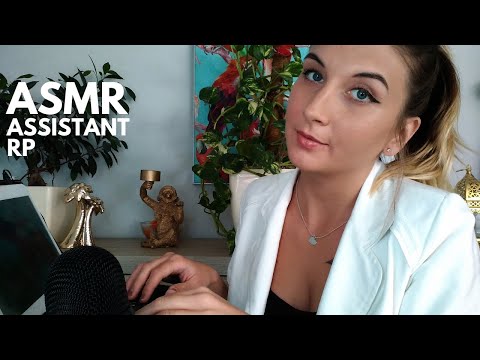 ASMR| unintelligible | your assistant is making appointment (mouthsounds, roleplay)