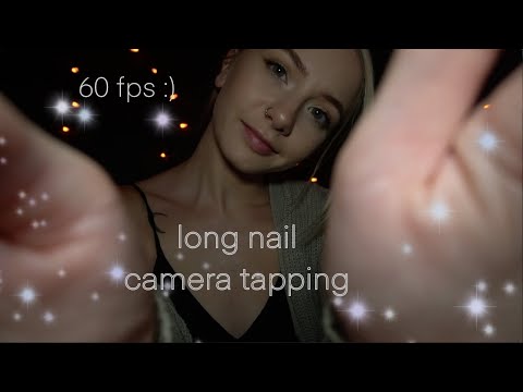 💅 lens tapping with long nails! 60fps|no talking asmr 💅