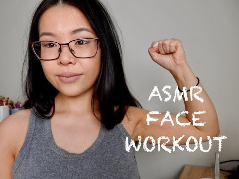 asmr face exercise + tapping