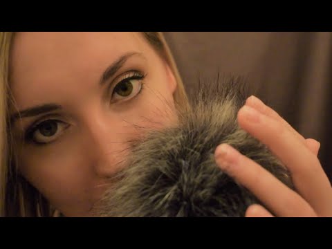 Fluffy Mic Scratching  |  Up Close Whispers, Hand Movements & Relaxing Chitchat  |  ASMR