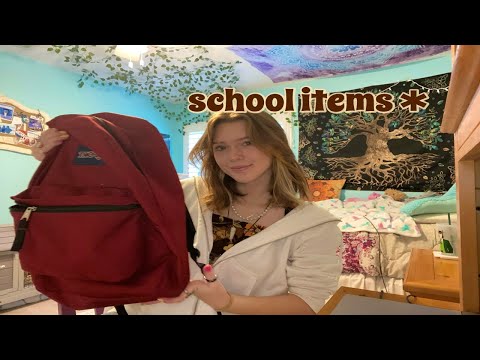 ASMR from My Backpack Items!