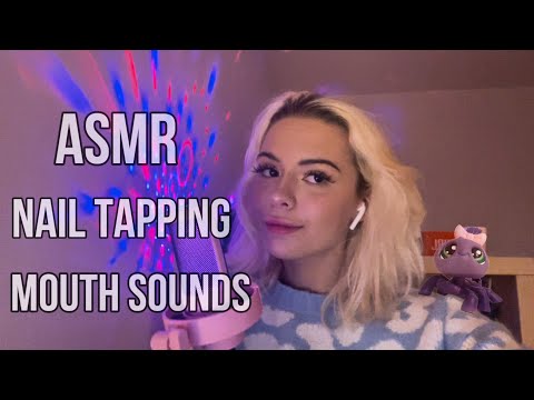 ASMR MOUTH SOUNDS AND NAIL TAPPING