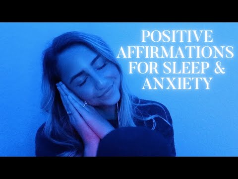ASMR Positive Affirmations for Sleep and Anxiety ✨🌙  (personal attention and mouth sounds)