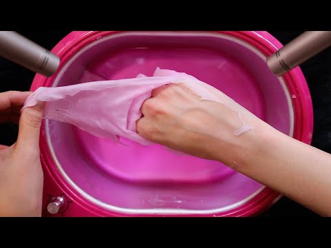 ASMR Paraffin Wax Peeling, Tapping and Scratching