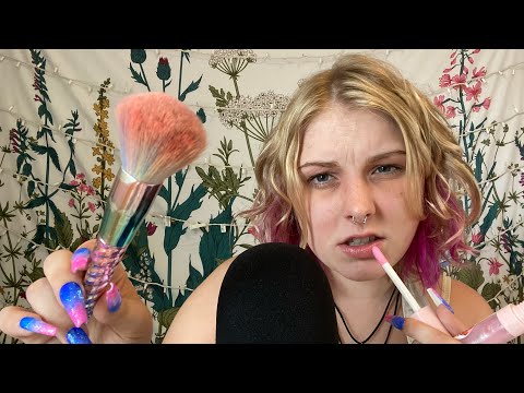 ASMR toxic pick me girl does your makeup for a date 💄😋