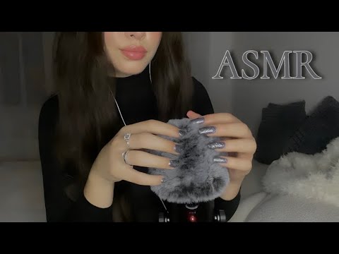 ASMR Fluffy Mic Scratching💫 |Scalp Massage|🎧