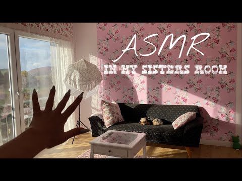 ASMR | IN MY SISTERS ROOM with tapping and scratching💤