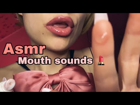 ASMR - lipgloss 💄 mouth sounds |