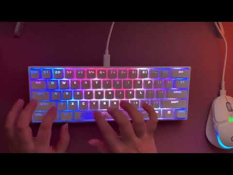 ASMR Keyboard Typing and Rain Sounds | For Sleeping, Studying, Relaxing