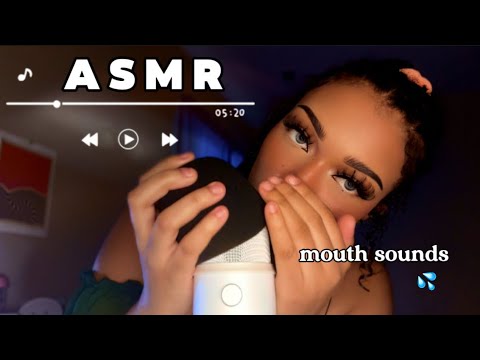 ASMR Unpredictable Mouth Sounds 💦  (mic scratching and pumping, hand movements, tk tk)
