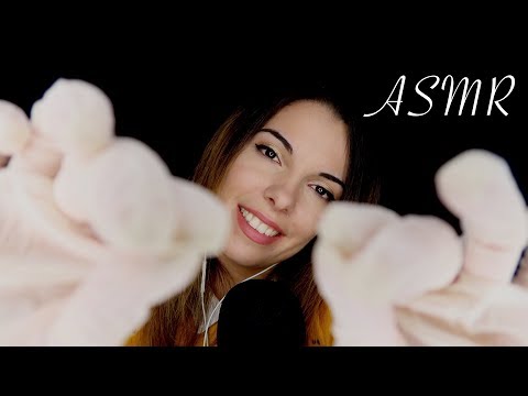 [ASMR] Attention Personnelle 🤗 - Mousse, Huile & Latex Gloves (Plucking, Face touching, Squishing)
