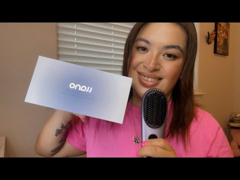 Unbox w/me the Llano Cordless Hair Straightener Brush- Soft spoken 😍