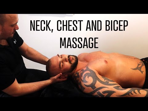 [ASMR] Deep Tissue Neck, Chest & Bicep Massage [Full]