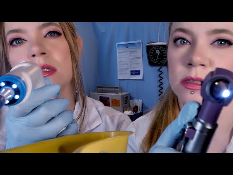 ASMR Hospital 👂 Cleaning Both of Your Ears at the Same Time 👂 Twin Ear Cleaning