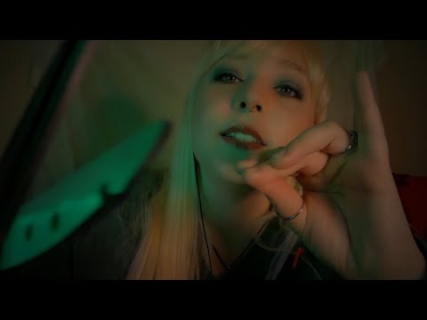 Asmr Cutting/Plucking negativity with positive affirmations *rain sounds*