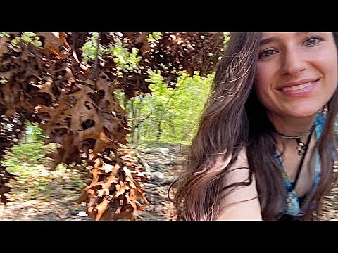#ASMR OUTSIDE join me in the woods for 2 minutes for relaxation NO TALKING 🐸💎🐌🍒🧚🏻‍♀️💕