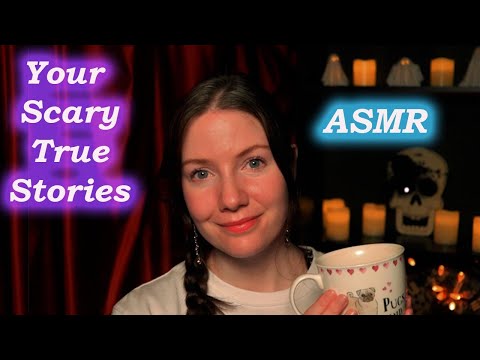ASMR Whispering Your Scary True Stories - Scary Bedtime Stories (Doppelganger, Big Foot, Ghosts)
