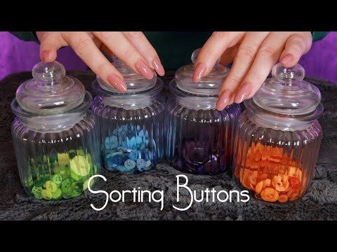 Slowly Sorting Buttons 🌟 Click CLiCK ASMR 🌟 Whispered