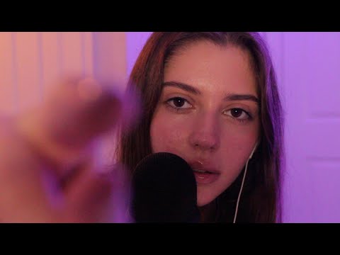 ASMR Plucking Away Your Negative Energy + finger fluttering + tongue clicking