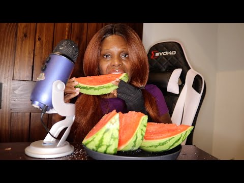 Slices of Watermelon ASMR Eating Sounds