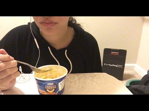 Asmr | Eating Mac & Cheese + Ritz Crackers | No Talking