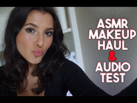 ASMR Makeup Haul & Audio Test | Lily Whispers ASMR