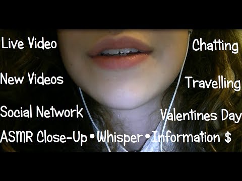 ♥ASMR♥ Close-Up•Whisper•Information