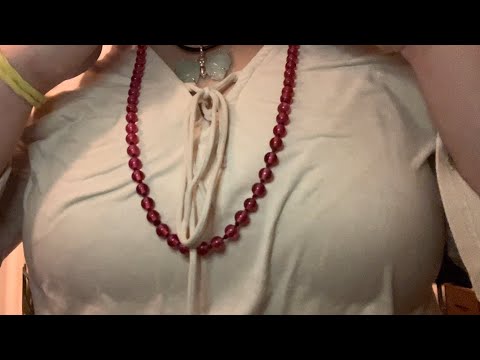 ASMR | fabric and jewelry tingly triggers ✨ fabric scratching and more