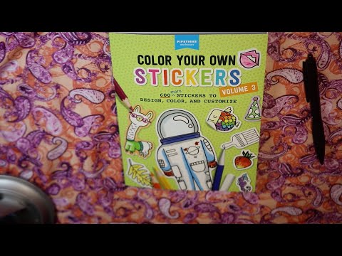 Coloring Mother's Day Planner Stickers ASMR  Chewing Gum