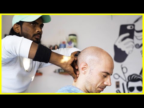 ASMR Barber Experience: Ravindra's Soothing Head Indian Massage