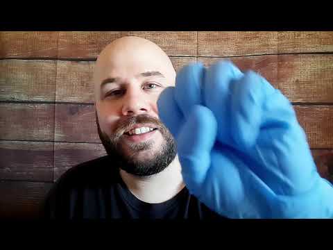 ASMR  Body Touching with Rubber Gloves! [Former Patreon Exclusive]