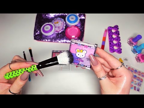[ASMR] Kids Makeup 🧸 (tapping, tracing, unboxing) to help you sleep